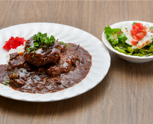 経堂メンチカツカレー